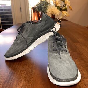 Vionic Taylor Gray Suede Lace-Up Sneakers Men’s 10W Lightweight Comfort Casual